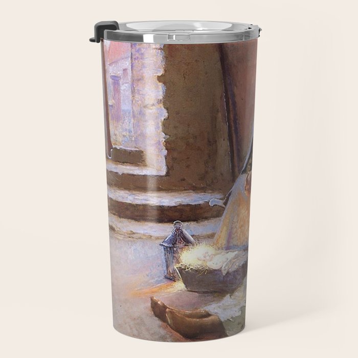 The Nativity By Gari Melchers Travel Mug Gallery Image 3