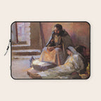 The Nativity By Gari Melchers Laptop Sleeve Gallery Image 1