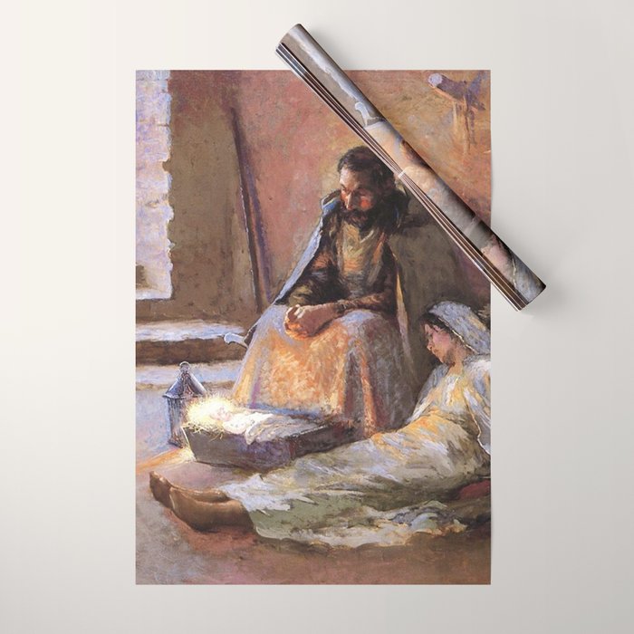 The Nativity By Gari Melchers Wrapping Paper Gallery Image 1