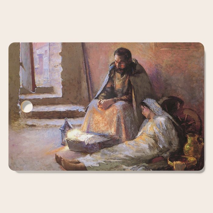 The Nativity By Gari Melchers Cutting Board Gallery Image 1