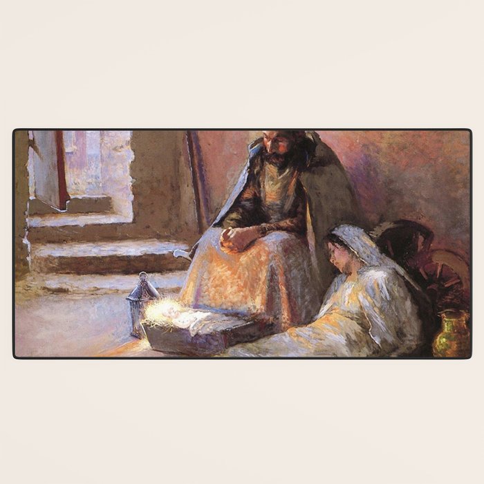 The Nativity By Gari Melchers Desk Mat Gallery Image 3