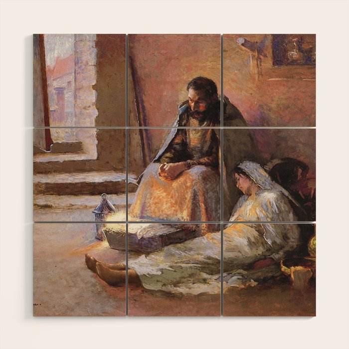 The Nativity By Gari Melchers Wood Wall Art Gallery Image 1