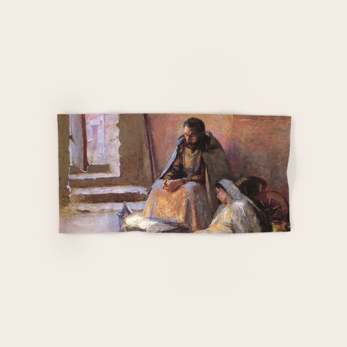 The Nativity By Gari Melchers Towels Gallery Image 1