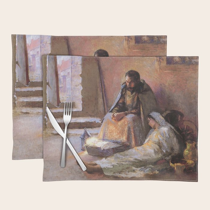 The Nativity By Gari Melchers Placemat Gallery Image 1