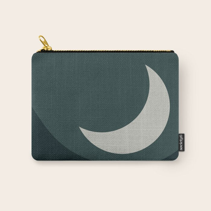 Moonrise Minimalism - Jade Carry All Pouch Gallery Image 1