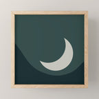 Moonrise Minimalism - Jade Mini Art Print Gallery Image 1