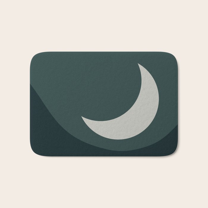 Moonrise Minimalism - Jade Bath Mat Gallery Image 1