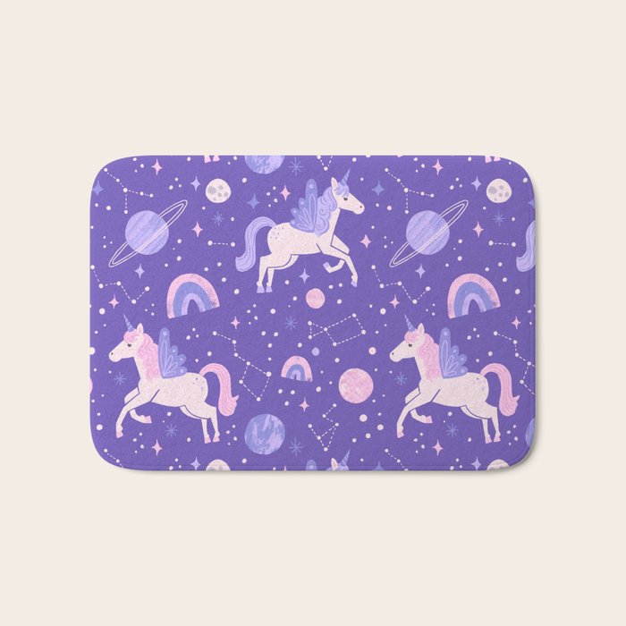Space Unicorns Bath Mat Gallery Image 1