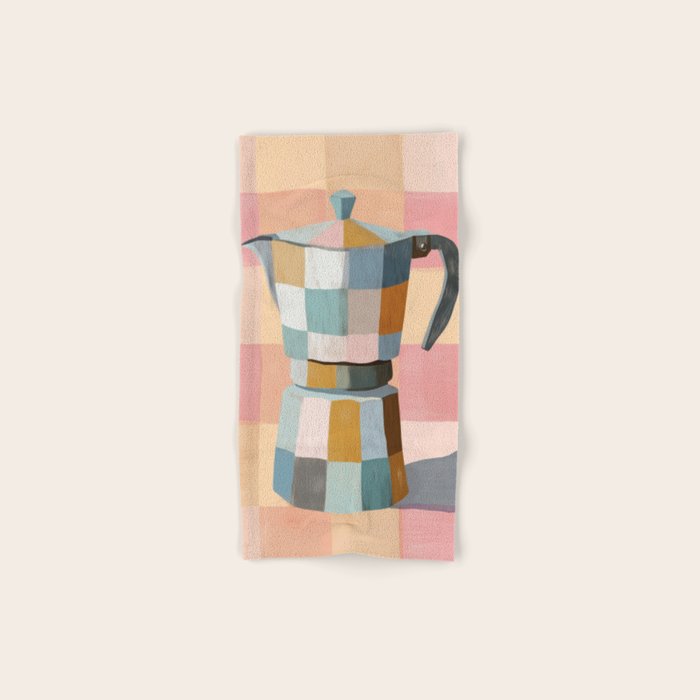 Patchwork Moka Pot Bath Towel Gallery Image 1