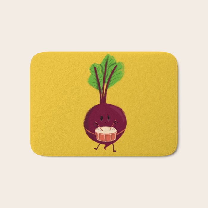 Beet's drum beat Bath Mat Gallery Image 1
