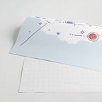 Space Rocket with Planets Wrapping Paper Gallery Image 2
