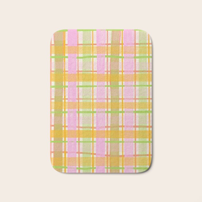 Sweet gingham Bath Mat Gallery Image 1