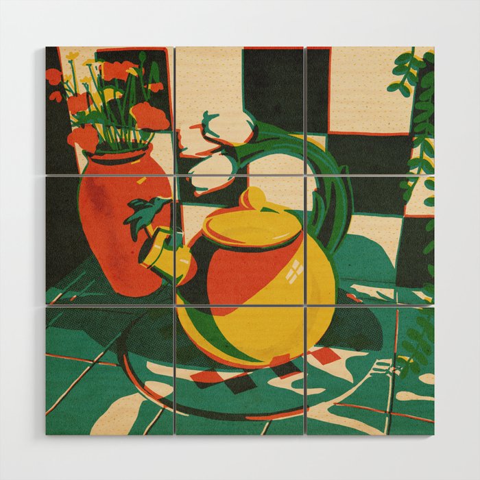 Teatime Wood Wall Art Gallery Image 1