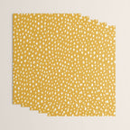 Yellow Polka Dot Spotted Pattern Abstract Print Dots Wrapping Paper Gallery Image 3