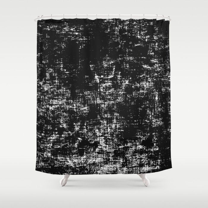 NEO GRUNGE DARK Shower Curtain Gallery Image 1