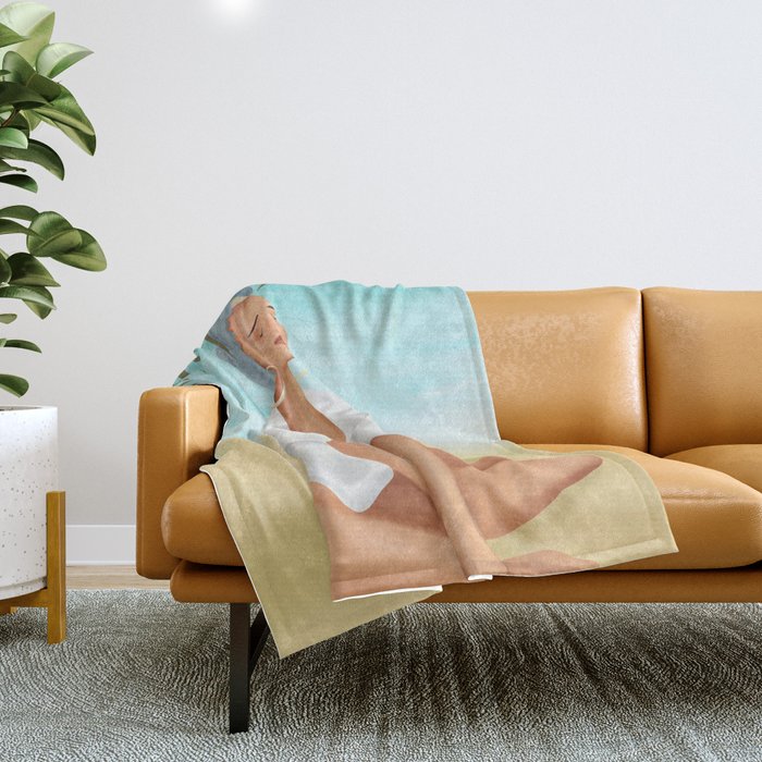 Summertime II Throw Blanket Gallery Image 1