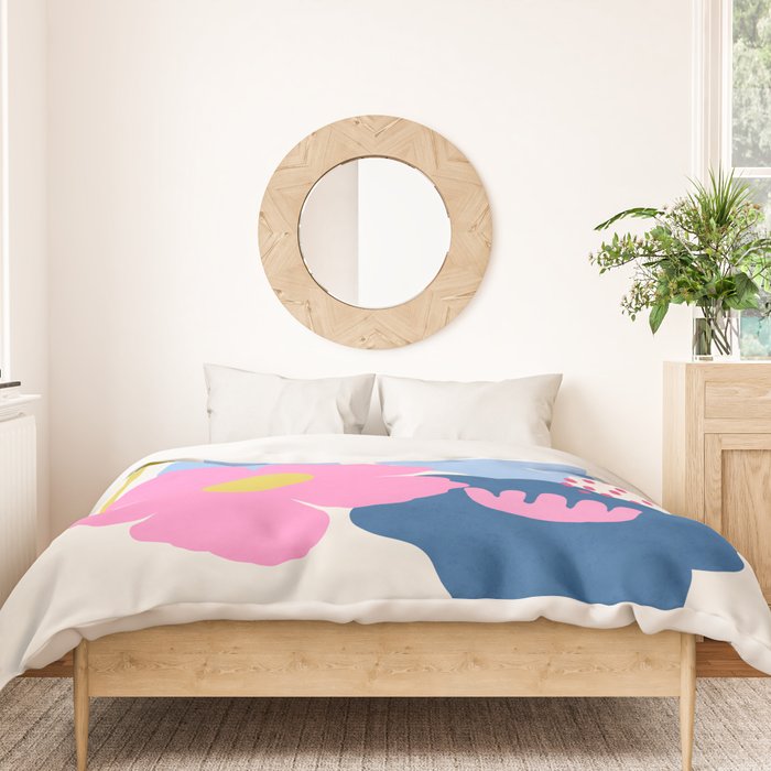 Paper Blooms - tropical Duvet Cover Gallery Image 3