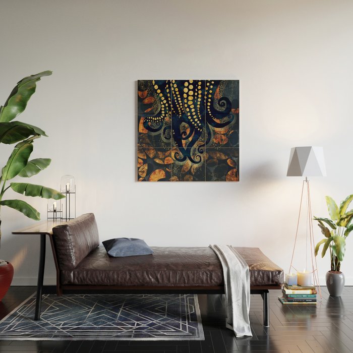 Metallic Ocean Wood Wall Art Gallery Image 2