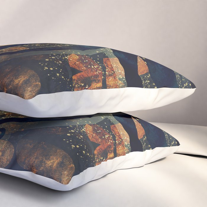 Metallic Ocean Pillow Sham Gallery Image 3