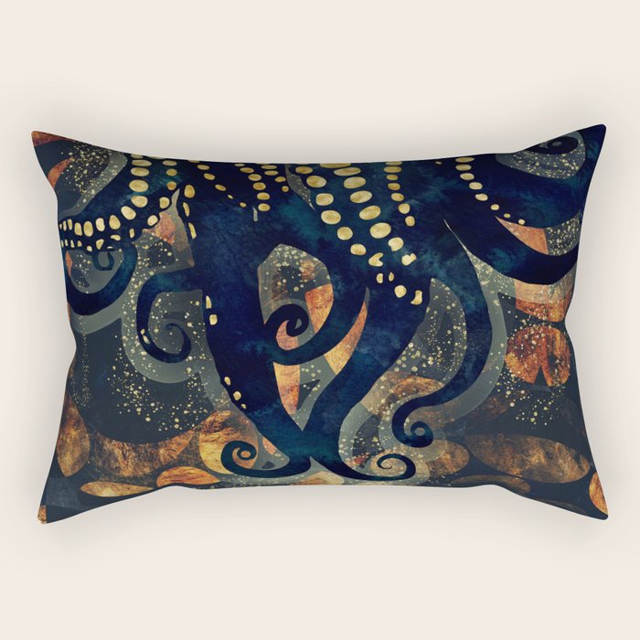Metallic Ocean Rectangular Pillow Gallery Image 1