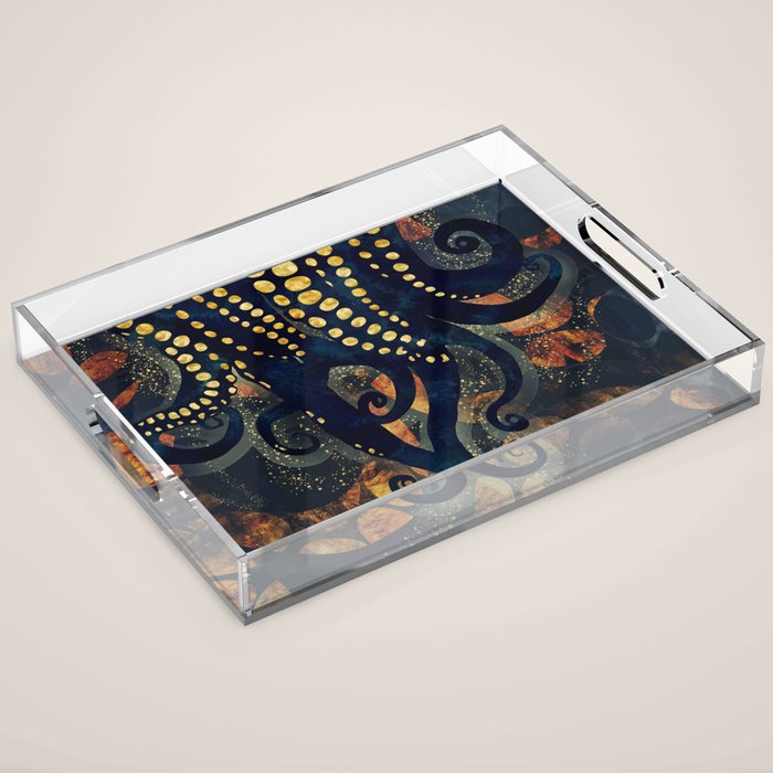 Metallic Ocean Acrylic Tray Gallery Image 1