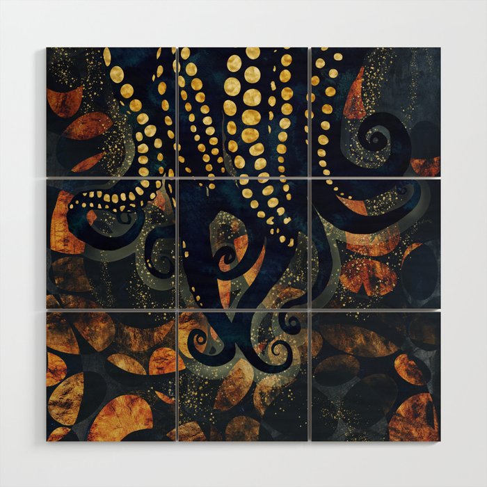 Metallic Ocean Wood Wall Art Gallery Image 1