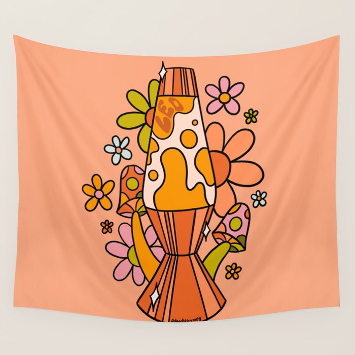 Leo Lava Lamp Wall Tapestry Gallery Image 4