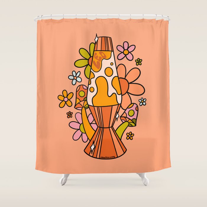 Leo Lava Lamp Shower Curtain Gallery Image 1