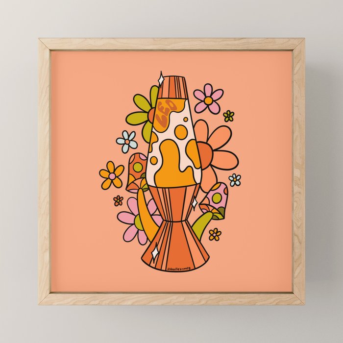 Leo Lava Lamp Mini Art Print Gallery Image 1