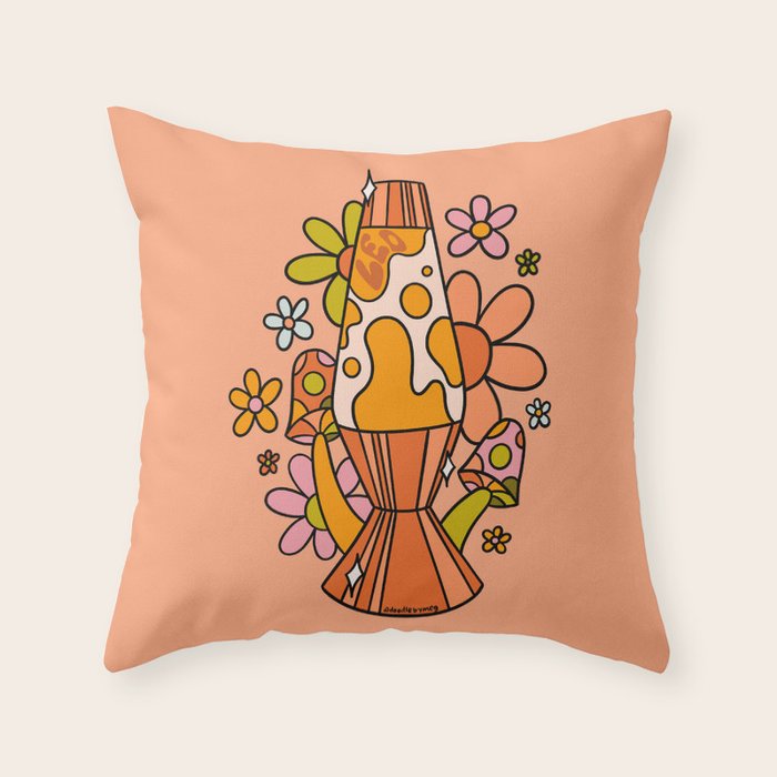 Leo Lava Lamp Throw Pillow Gallery Image 1