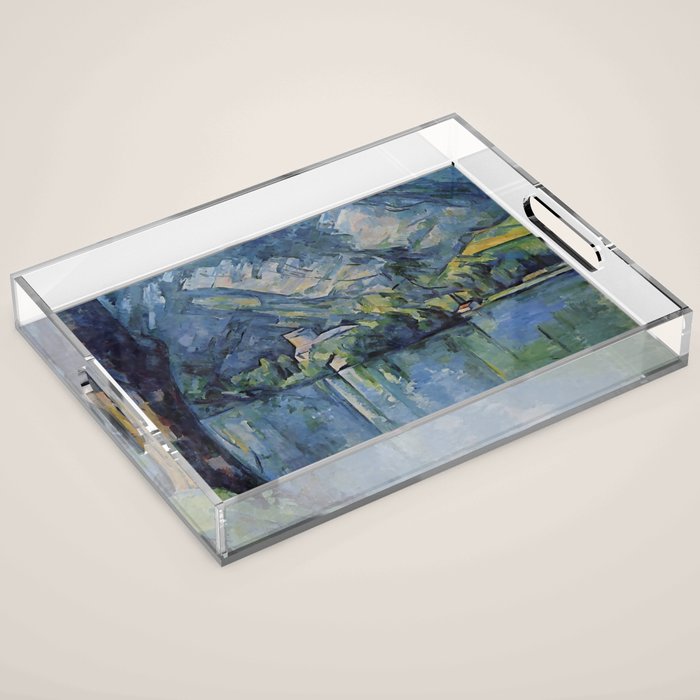 Paul Cezanne "The Lac d'Annecy", 1896 Acrylic Tray Gallery Image 1