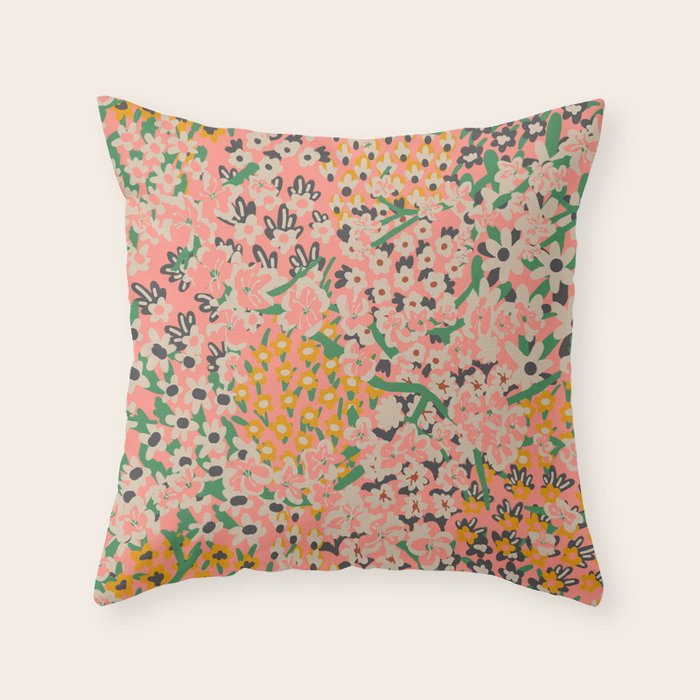 BENGAL MAYA FLORAL Throw Pillow Gallery Image 1
