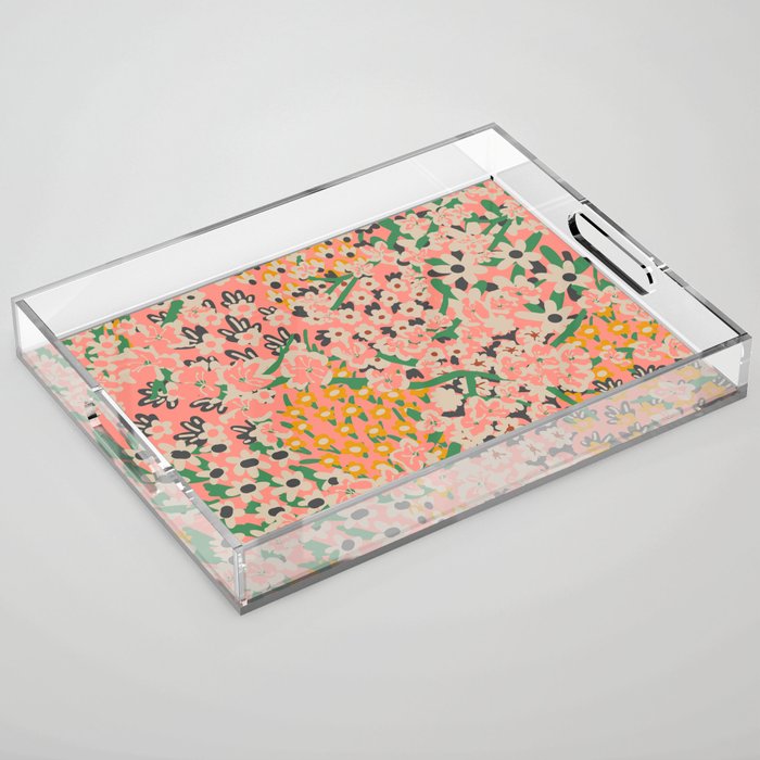 BENGAL MAYA FLORAL Acrylic Tray Gallery Image 1
