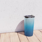Sky and Ocean Blue Ombre Travel Mug Gallery Image 4