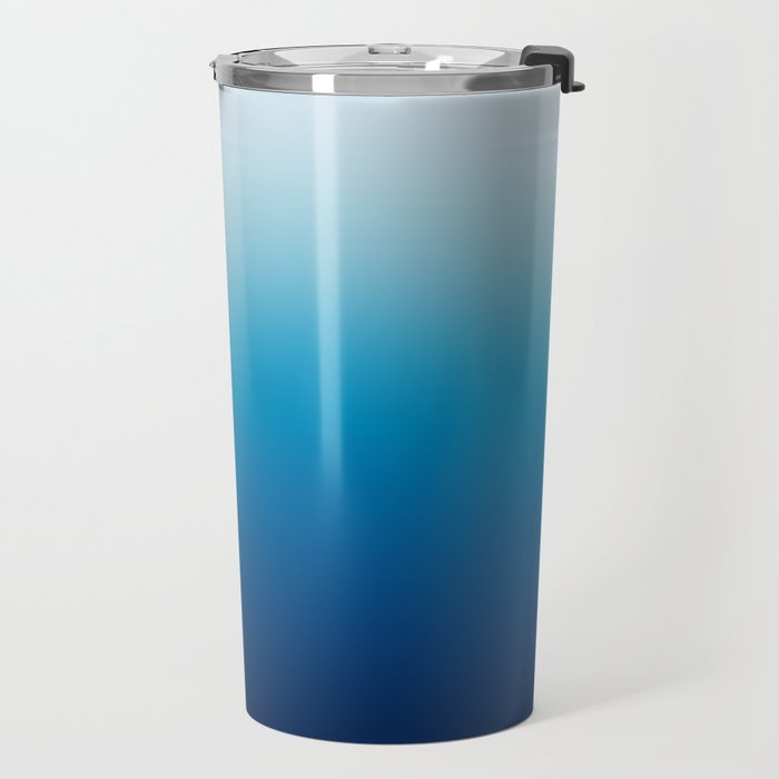 Sky and Ocean Blue Ombre Travel Mug Gallery Image 2