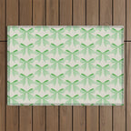 Elegant Light Green Bow Pattern A Classic and Stylish Design for Any Occasion Outdoor Rug Gallery Image 1