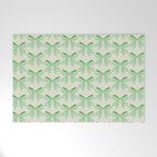 Elegant Light Green Bow Pattern A Classic and Stylish Design for Any Occasion Welcome Mat Gallery Image 1