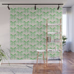 Elegant Light Green Bow Pattern A Classic and Stylish Design for Any Occasion Wall Mural Gallery Image 1