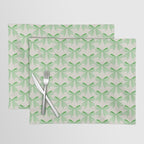 Elegant Light Green Bow Pattern A Classic and Stylish Design for Any Occasion Placemat Gallery Image 1