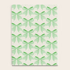 Elegant Light Green Bow Pattern A Classic and Stylish Design for Any Occasion Notebook Gallery Image 4