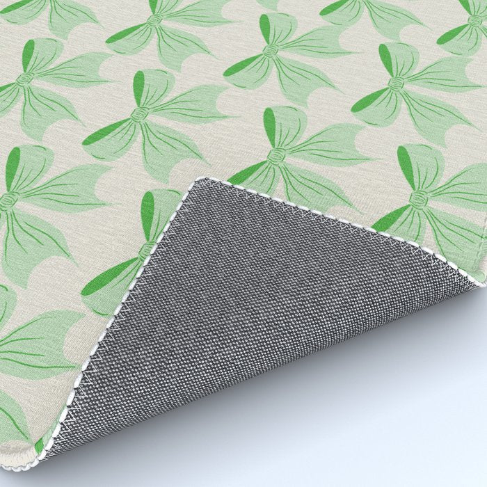 Elegant Light Green Bow Pattern A Classic and Stylish Design for Any Occasion Rug Gallery Image 4