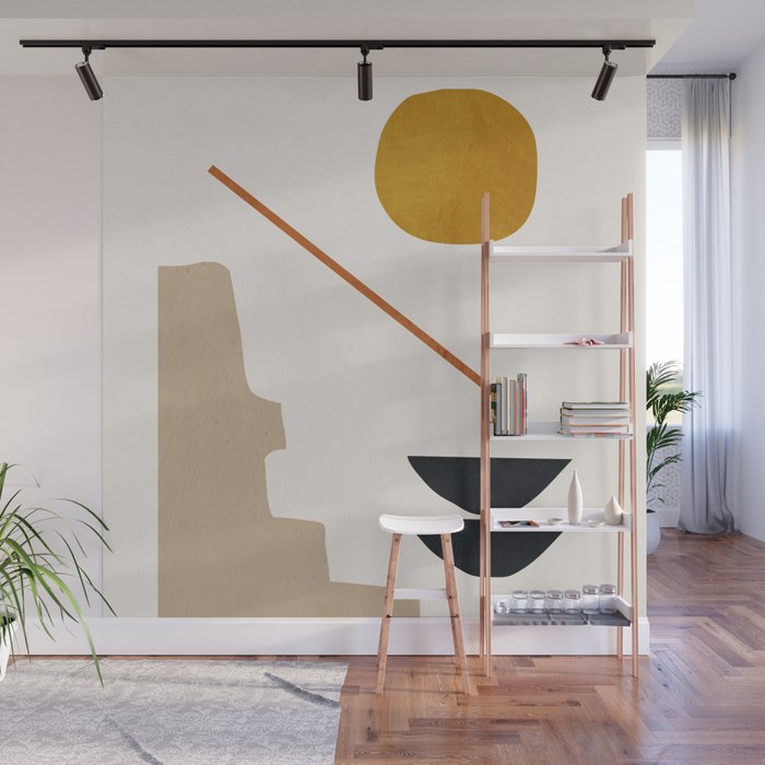 abstract minimal 6 Wall Mural Gallery Image 1