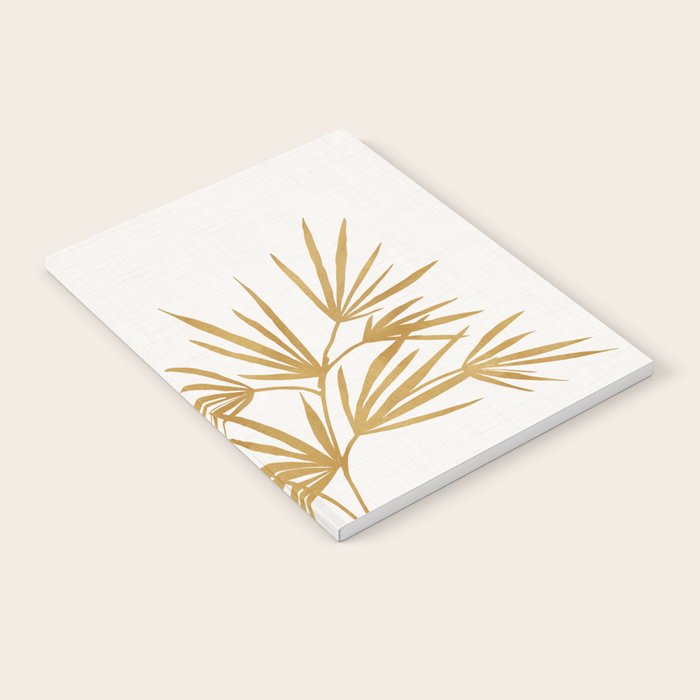 Metallic Gold Fan Palm Notebook Gallery Image 2