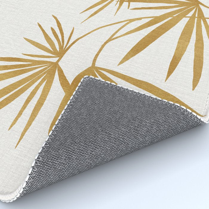 Metallic Gold Fan Palm Rug Gallery Image 4