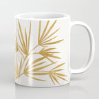 Metallic Gold Fan Palm Coffee Mug Gallery Image 1