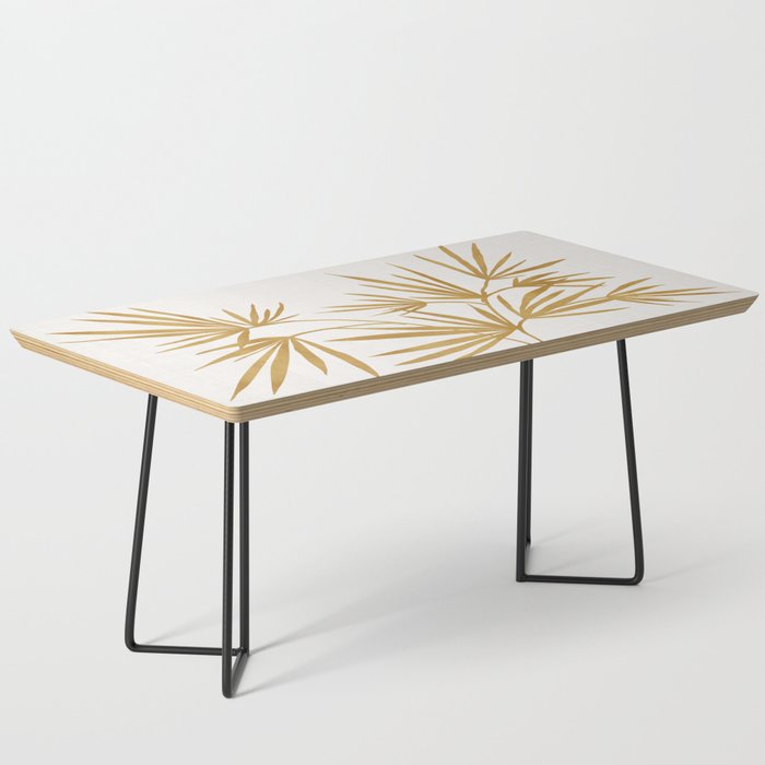 Metallic Gold Fan Palm Coffee Table Gallery Image 1