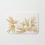 Metallic Gold Fan Palm Bath Mat Gallery Image 1