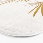 Metallic Gold Fan Palm Bath Mat Gallery Image 3