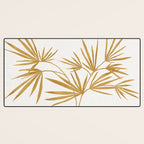 Metallic Gold Fan Palm Desk Mat Gallery Image 3
