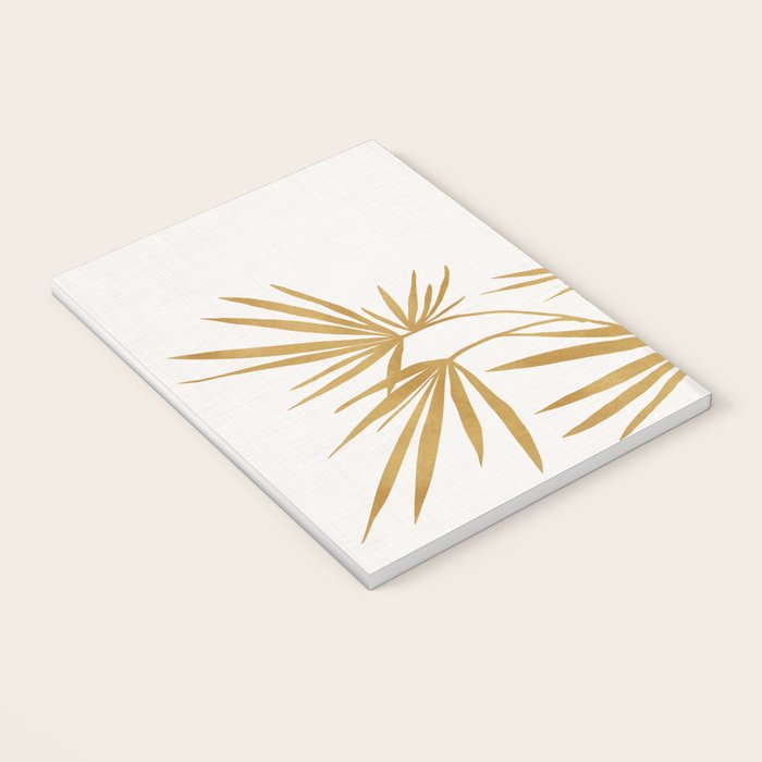 Metallic Gold Fan Palm Notebook Gallery Image 3